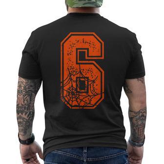 Number 6 67 Meme Halloween Pumpkin Costume Matching Group Men's T-shirt Back Print - Thegiftio UK