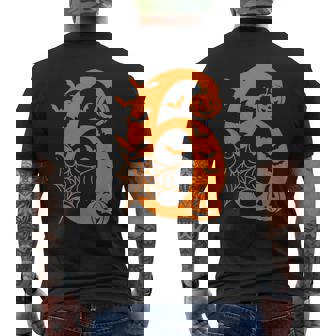 Number 6 Meme Saying 6 7 Six Seven Halloween Costume Men's T-shirt Back Print - Monsterry