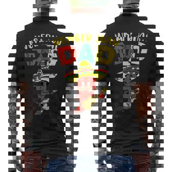 Number One Dad Padre Juan Papa Mexican Fathers Day Men's T-shirt Back Print - Monsterry