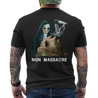 Nun Massacre Survival Horror Game Maniac Men's T-shirt Back Print - Thegiftio UK