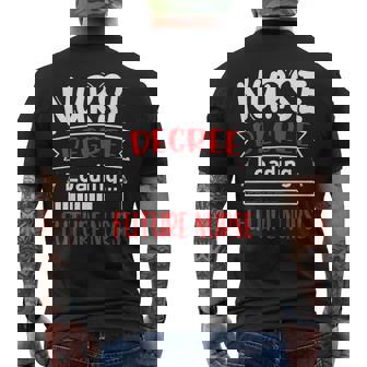 Nursing Diploma Loading Future Nurse Nursing School Men's Back Print T-Shirt | Mazezy