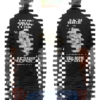 Official Maltese Sleep Cute Dog Lover Pajama Sleepwear Men's T-shirt Back Print - Thegiftio