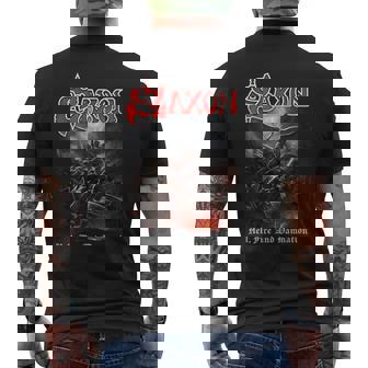 Officielaxon Heavy Metal Hell Fire Et Damnation Groupe T-shirt imprimé au dos - Cadeauxyz