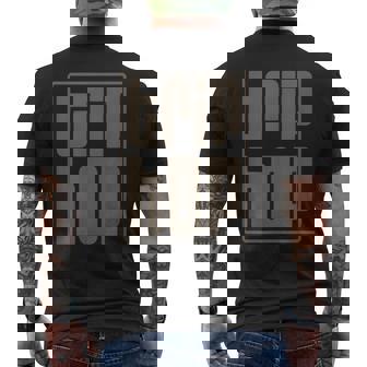 Old School Trip Hop Vibes Classic Rap Beats Remix Men's Back Print T-Shirt | Mazezy