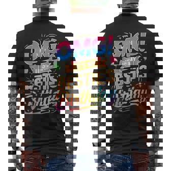 Omg It's My Bestie's Birthday Best Friend Birthday Men's T-shirt Back Print - Monsterry