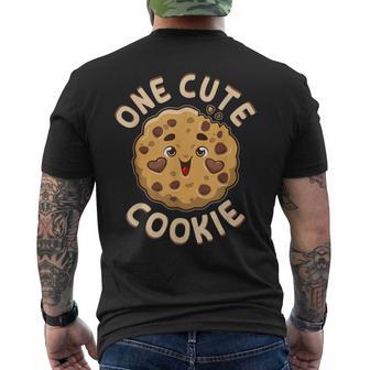 One Cute Cookie Chocolate Chip Cookies Men's T-shirt Back Print - Thegiftio UK