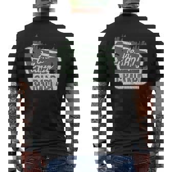 One Happy Grandpa Matching Family Birthday Party Camping Men's T-shirt Back Print | Mazezy