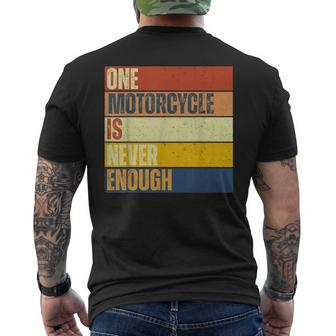 One Motorcycle Is Never Enough Men's T-shirt Back Print - Thegiftio UK