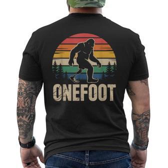 Onefoot Prosthetic Leg Ampu Recovery Bigfoot Men's T-shirt Back Print - Thegiftio UK