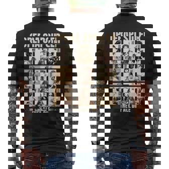 Opera Spoiler Tosca She Dies Latraviata Madame Butterflies Men's Back Print T-Shirt | Mazezy