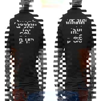 Your Opinion Is Not P Less Than 005 Math Statistics Men's T-shirt Back Print | Seseable UK