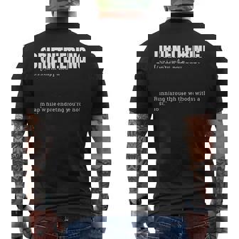 Orienteering Dictionary Quote Definition Men's Back Print T-Shirt | Mazezy