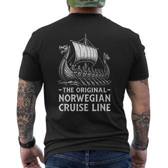 Original Norwegian Cruise Line Viking Humor Vikings Men's T-shirt Back Print - Monsterry