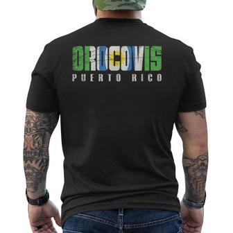 Orocovis City In Puerto Rico Orocovis Flag Men's T-shirt Back Print - Thegiftio UK