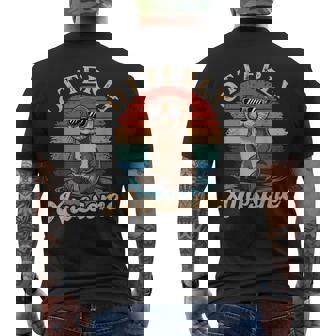 Otterly Awesome Otter Sea Animal Retro Men's T-shirt Back Print | Mazezy