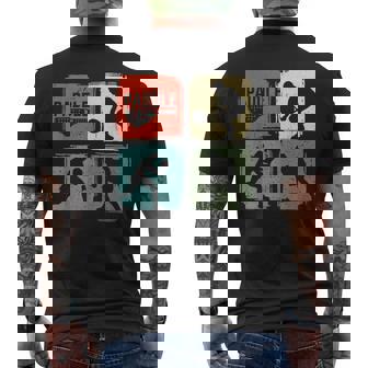 Padel Divertente Giocatore Padelintage Retro Regalo T-shirt da uomo con stampa posteriore - Novitaregali