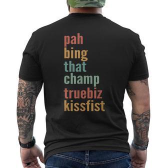 Pah Bing That Champ Truebiz Asl Slang Sign Language Men's T-shirt Back Print - Thegiftio UK