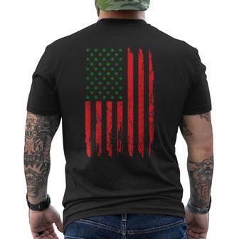 Pan African American Flag Afro Roots Black History Month Men's T-shirt Back Print - Thegiftio UK
