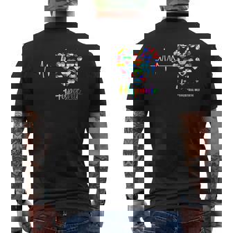 Hispanic Heritage Month All Countries Heartbeat Women Men's T-shirt Back Print - Thegiftio