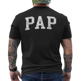 Pap Classic Bold Font Pap Birthday Men's T-shirt Back Print - Thegiftio UK