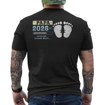 Papà 2026 Caricamento Annuncio Di Un Bambino Padre In T-shirt da uomo con stampa posteriore - Novitaregali