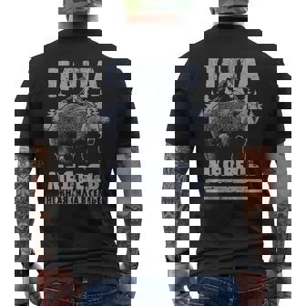 Papa Auf Russischatertag Bär Mit Kind Papa Russisch T-Shirt mit Rückendruck - Seseable