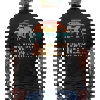 Papa Hélicoptère Born To Fly Retrointage Pilote T-shirt imprimé au dos - Cadeauxyz