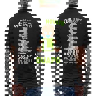 Papá Novato Futuro Padre Papá Primerizo Fiesta Anuncio Bebé Camiseta Hombre Estampado Espalda - Regaloses