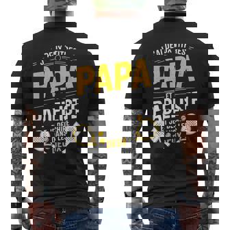 Papa Padeliste Homme Humour Padel Idée Cadeau Drôles T-shirt imprimé au dos - Cadeauxyz