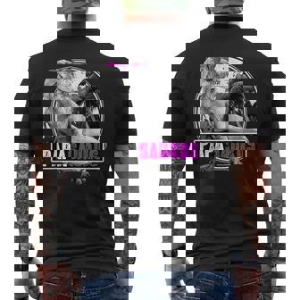 Papasaurus Dinosauro Papa T-shirt da uomo con stampa posteriore - Novitaregali