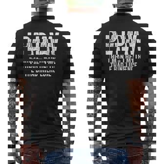 Papaw The Man The Myth The Bad Influence Papaw Men's T-shirt Back Print | Seseable UK