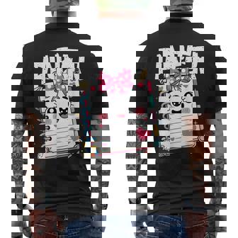 Paper Scissors Rock Halloween Costumes Group Family Men's T-shirt Back Print - Monsterry