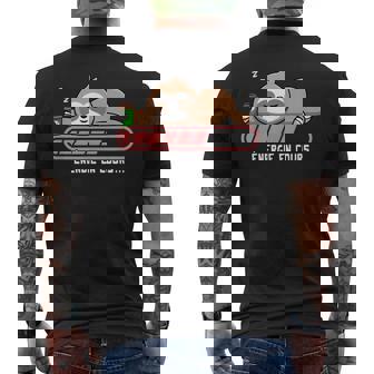 Paresseuxieste Énergie En Coursommeil Flemme T-shirt imprimé au dos - Cadeauxyz