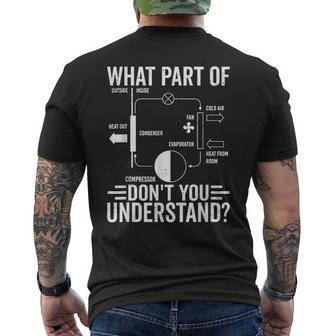 What Part Of Don't You Understand Hvac Technician Men's T-shirt Back Print | Mazezy