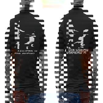 Pastor Alemán Mamá Dinosaurio Gsd Dueños Divertido Día De La Madre Camiseta Hombre Estampado Espalda - Regaloses