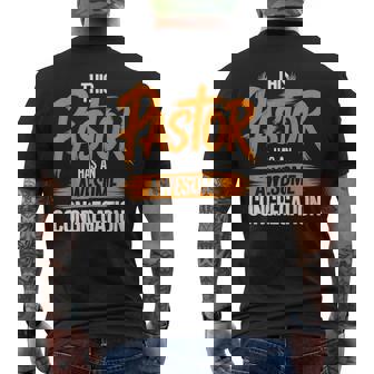 This Pastor Has An Awesome Congregation Men's T-shirt Back Print | Mazezy