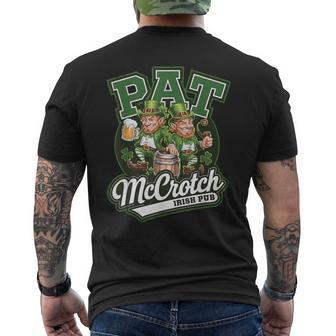 Pat Mccrotch Irish Pub Irish Humor For St Patrick's Men's T-shirt Back Print - Thegiftio UK