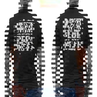 Patients Before Profits Nurses Strike Safe Staffing Support Men's T-shirt Back Print | Seseable CA