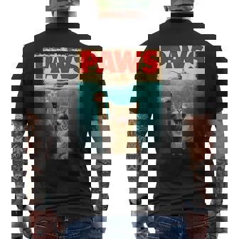 Paws Parody Cat Mouse Humorous Cat Chasing Mouse Kitten Men's T-shirt Back Print | Seseable UK