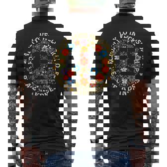 Peace Kindness Equality Love Hope Diversity Human Rights Men's T-shirt Back Print | Seseable UK