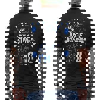 Peace Out Single Digits I'm 10 Year Old 10Th Birthday Boys Men's T-shirt Back Print - Monsterry