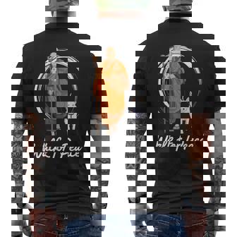 Peace Walking Monks And Aloka Dog Walk For Peace Men's T-shirt Back Print | Seseable FR