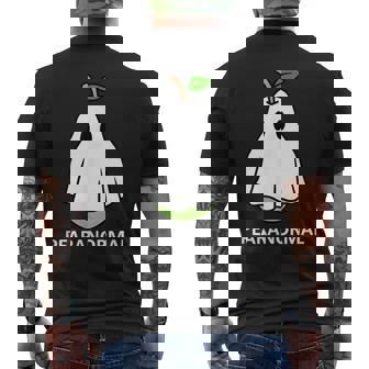 Pearanormal Cute Ghost Pear Halloween Costume Pun Men's T-shirt Back Print | Seseable CA