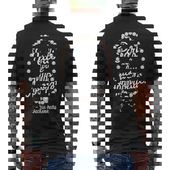 Pearls Are Always Appropriate Jackie Kennedy Men's T-shirt Back Print | Seseable FR