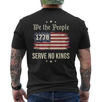We The People No King Men's T-shirt Back Print - Thegiftio UK