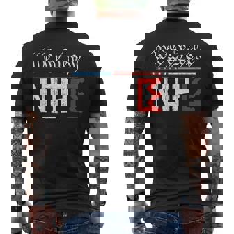 We The People No Kings Political Protest Sign Men's T-shirt Back Print - Monsterry