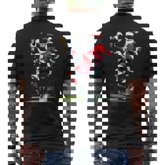 Père Noël Joueur De Football Thèmeportif De Noël T-shirt imprimé au dos - Cadeauxyz