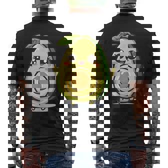 Personaje De Dibujos Animados De Aguacate Feliz Camiseta Hombre Estampado Espalda - Regaloses