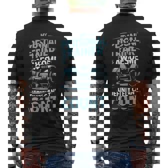 My Personal Trainer Is Awesome But Definitely Can't Count Men's T-shirt Back Print | Seseable UK