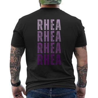 Personalized Name Rhea I Love Rhea Men's T-shirt Back Print - Thegiftio